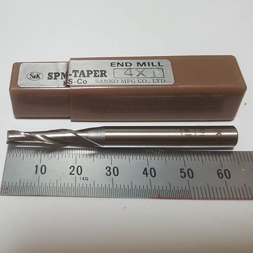 Dao phay ngón côn sanko mfg phi 4×1°_spm4x1°x20
