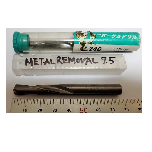 Mũi khoan hợp kim phi 7.5_ metal removal7.5