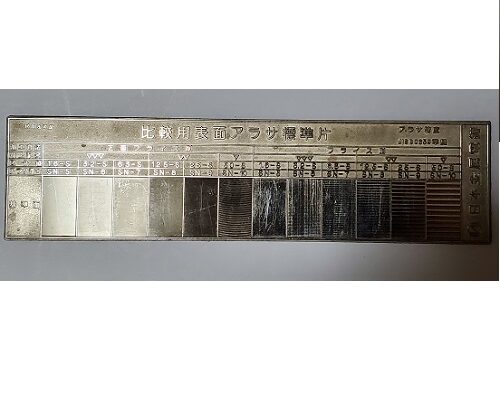 mẫu so sánh độ nhám bề mặt phay theo tiêu chuẩn jis-nhật bản.