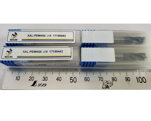 Dao phay ngón hợp kim phi 6x15_misumi-xal-pem4s6