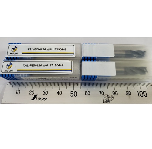 Dao phay ngón hợp kim phi 6x15_misumi-xal-pem4s6