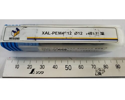 Dao phay ngón hợp kim phi 12x25_misumi-xal-pem4s12